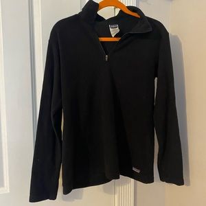 Patagonia black quart zip fleece